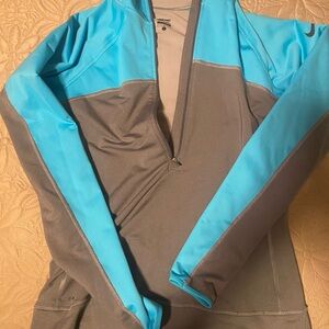 Nike Women's Blue and Gray Ski Jacket